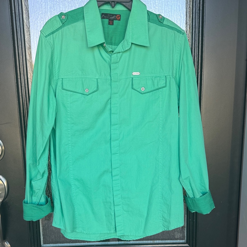 Wrangler Mint Green Collared Shirt